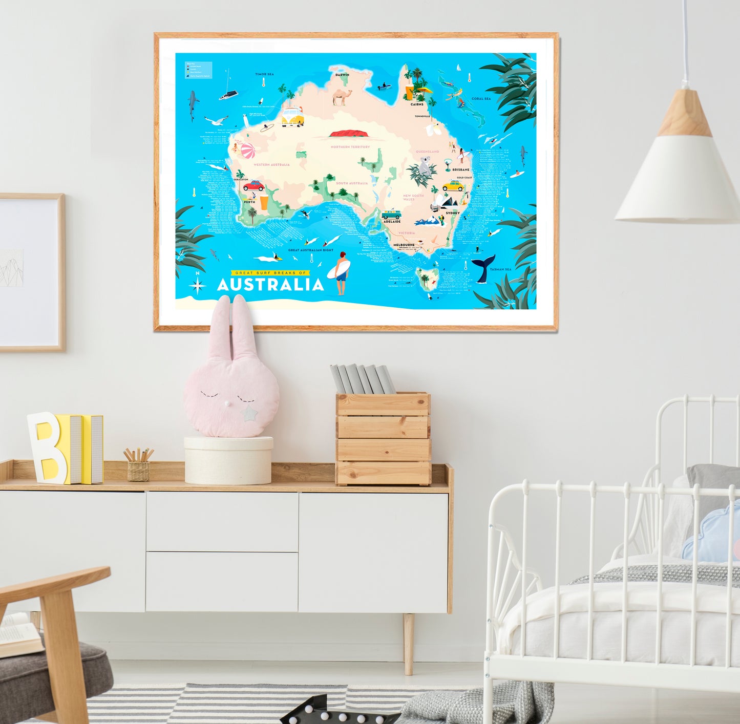 Great Surf Breaks of Australia (Kids & Big Kids map)