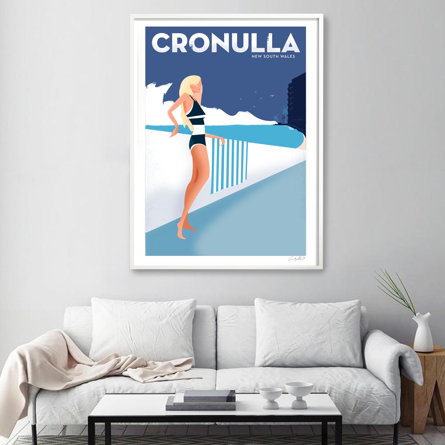 CRONULLA, 1960s retro artwork.