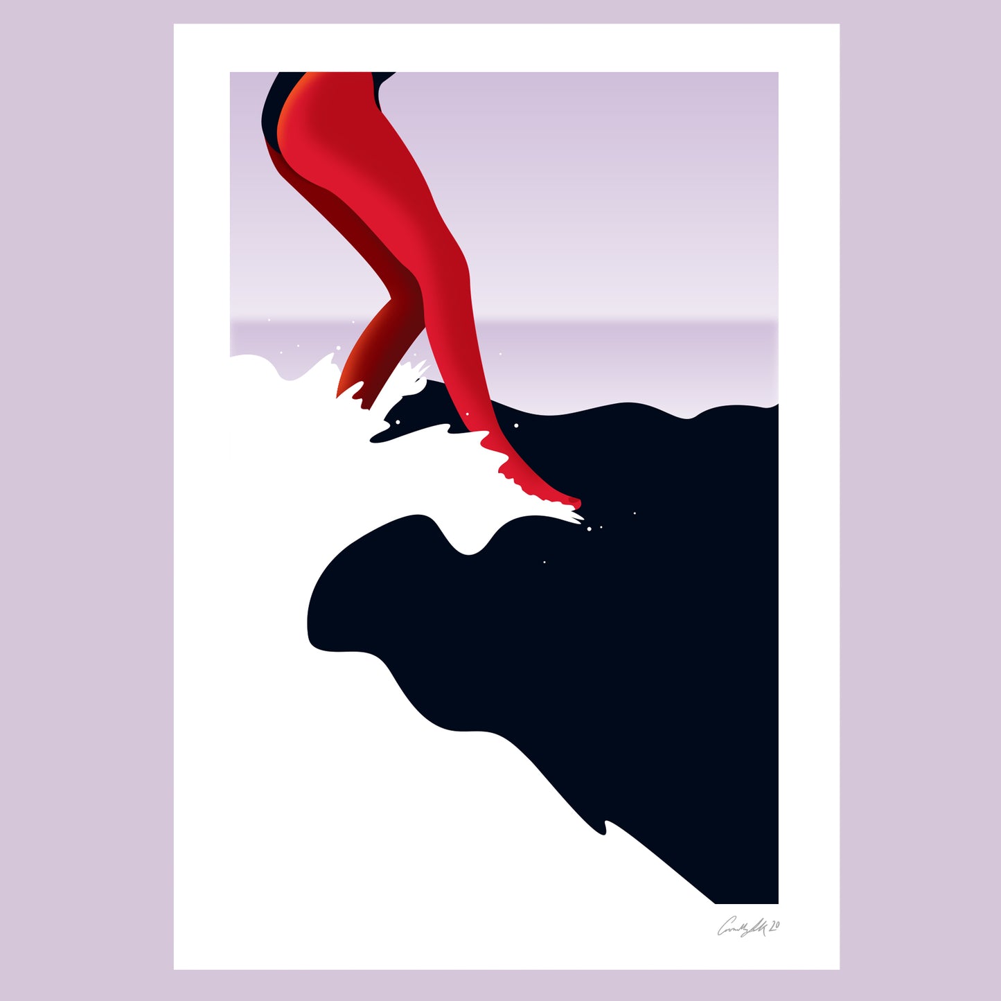 Limited Edition (Giclée print) - Hang Five