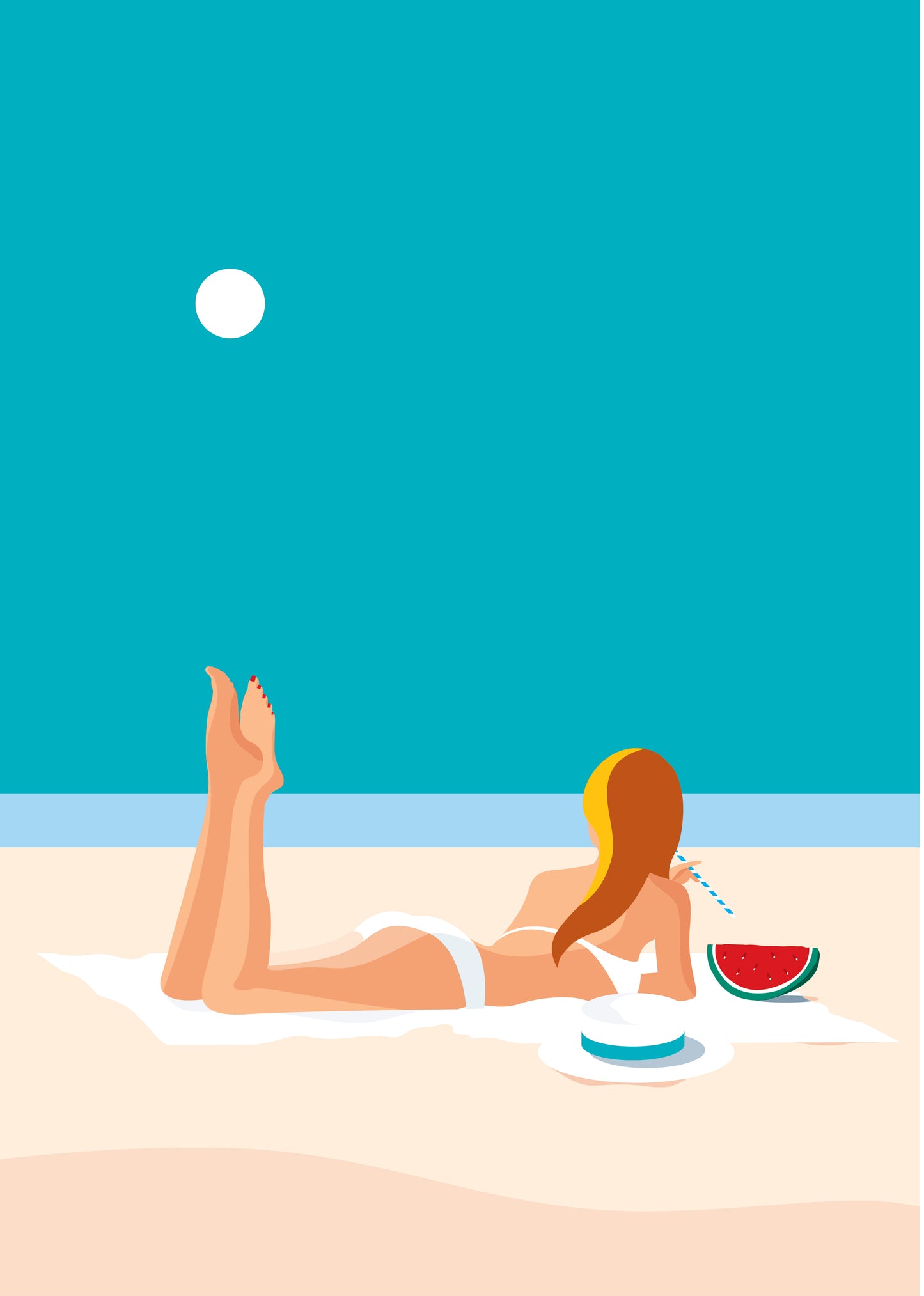 Watermelon Beach Day