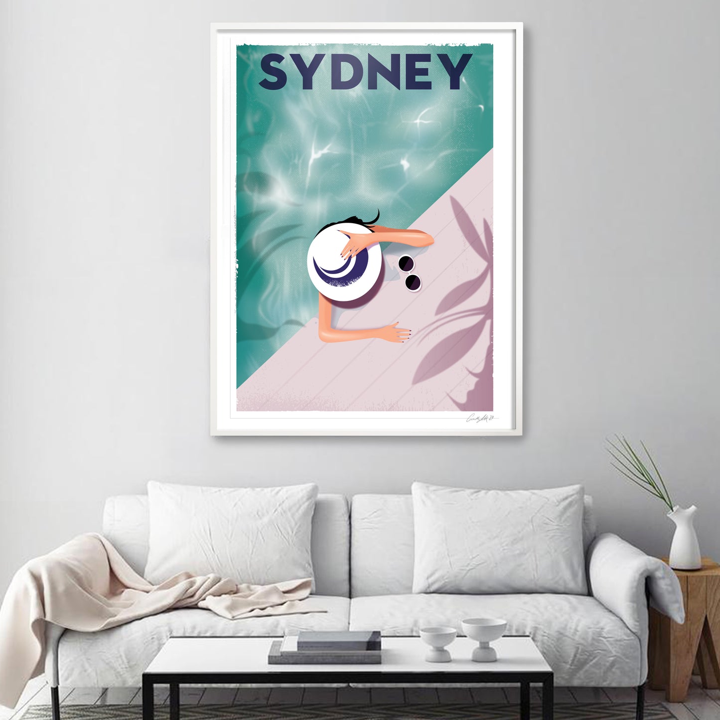 SYDNEY DIP, 1960s retro artwork.