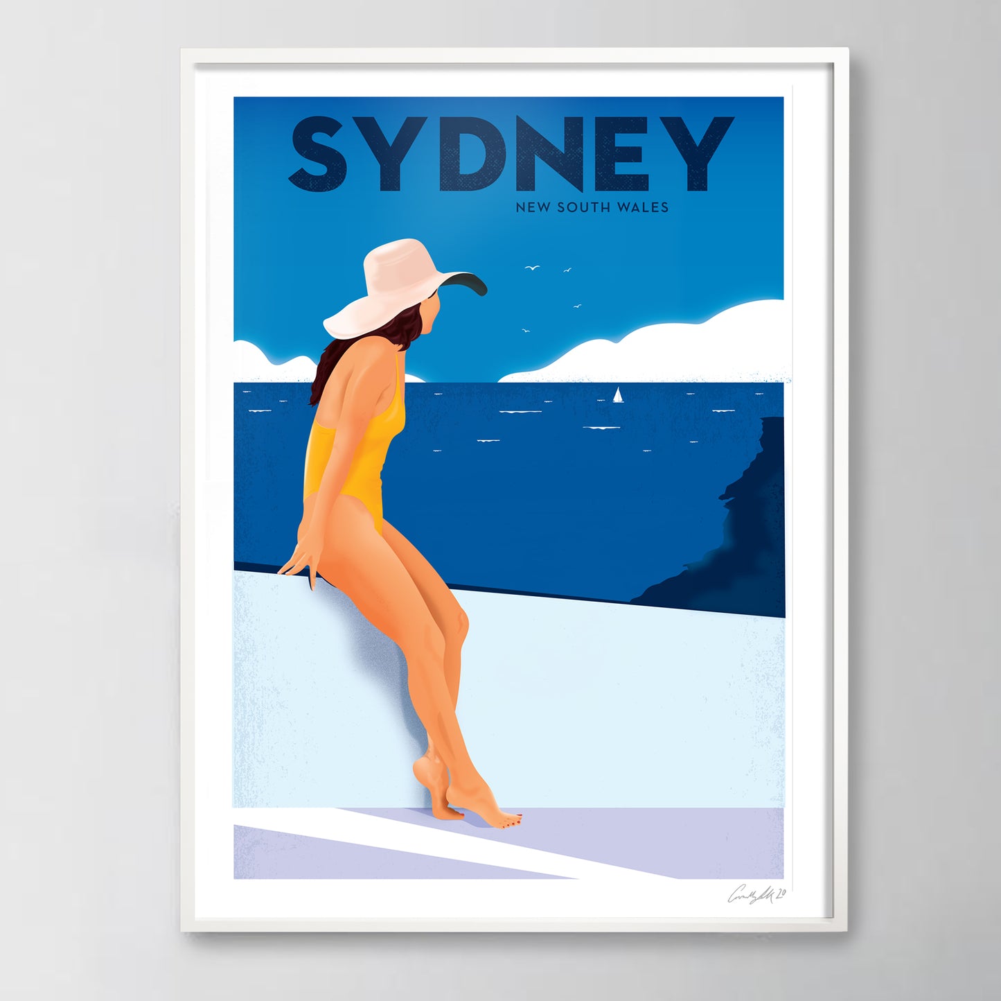 SYDNEY, 1960s retro artwork.