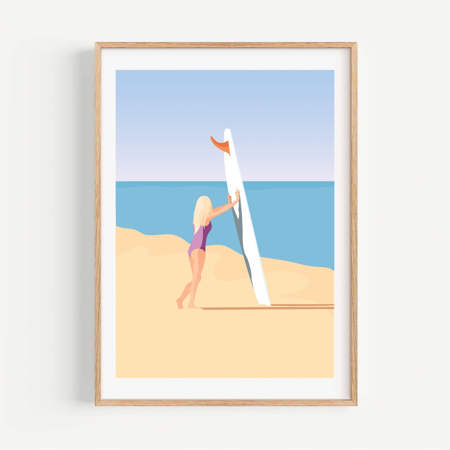 A3 A Surfer Girl's Happy Place