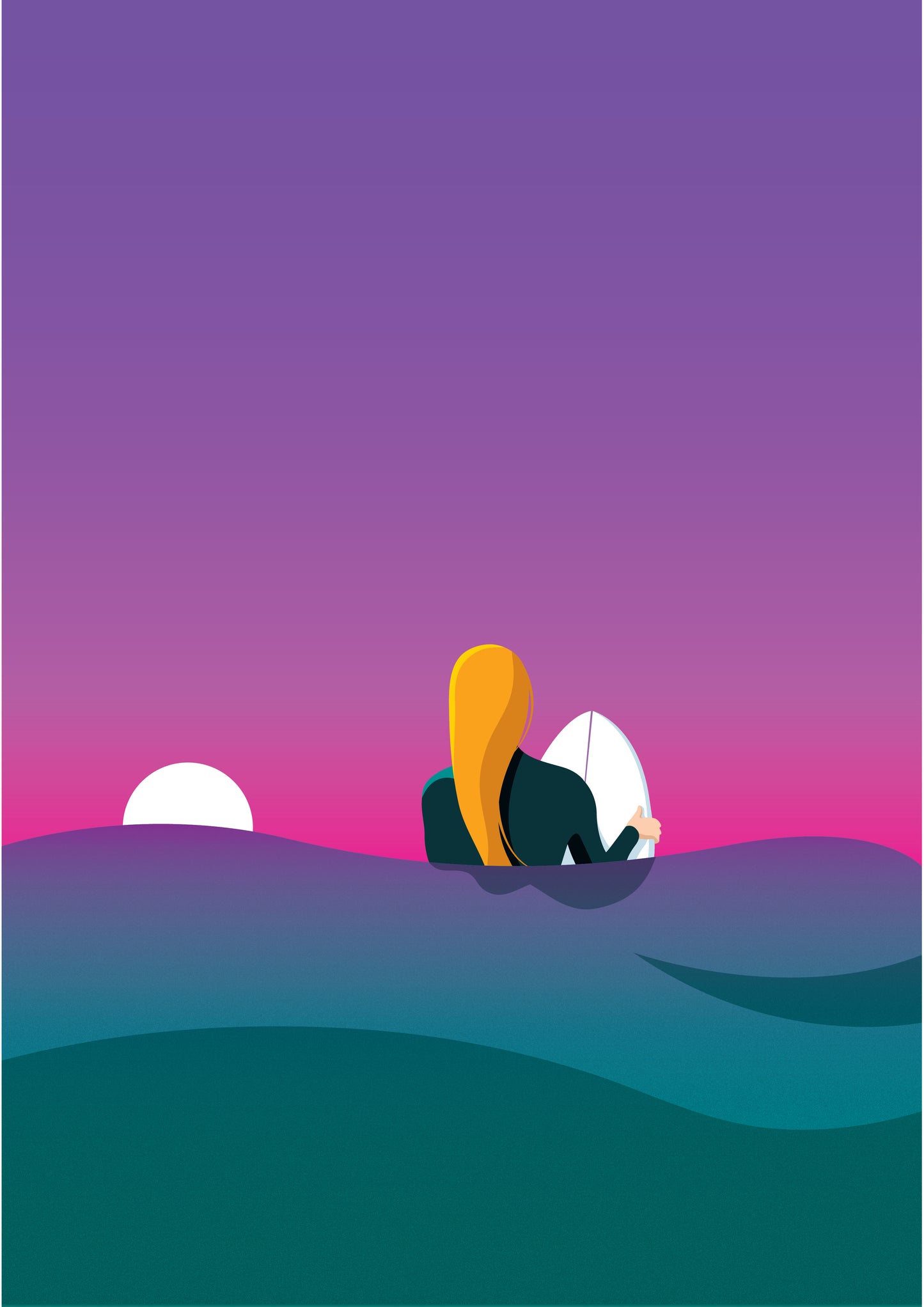 Surfer Girls at Dawn