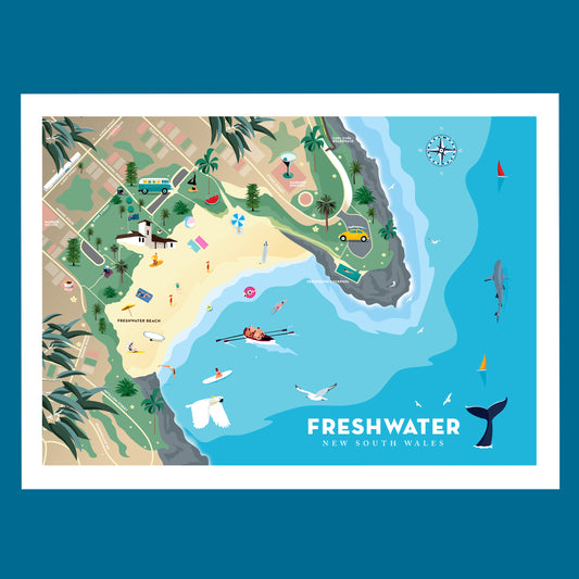 Freshwater Beach Map