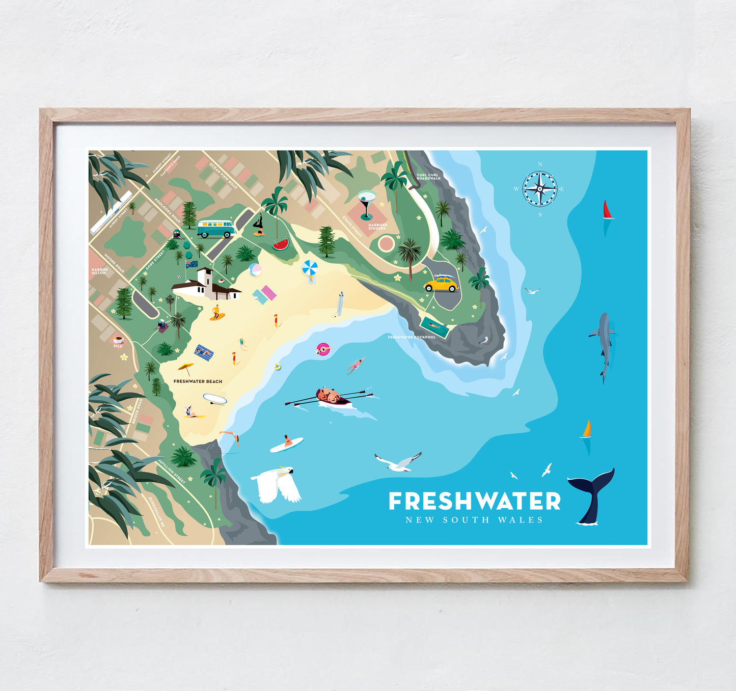 Freshwater Beach Map