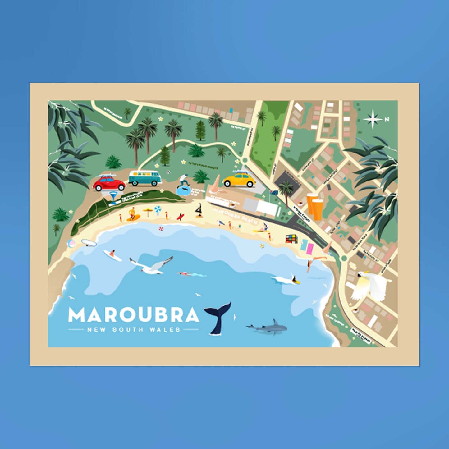 Maroubra Beach Map