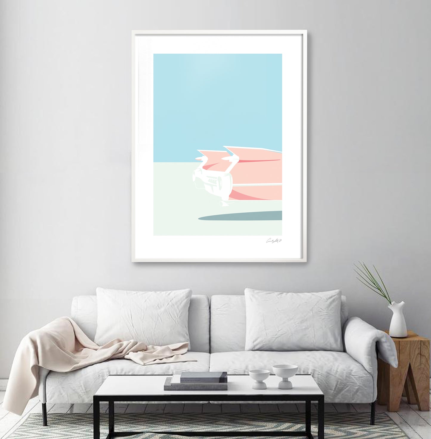 Limited Edition (Giclée print) - Cadillac (Pink)