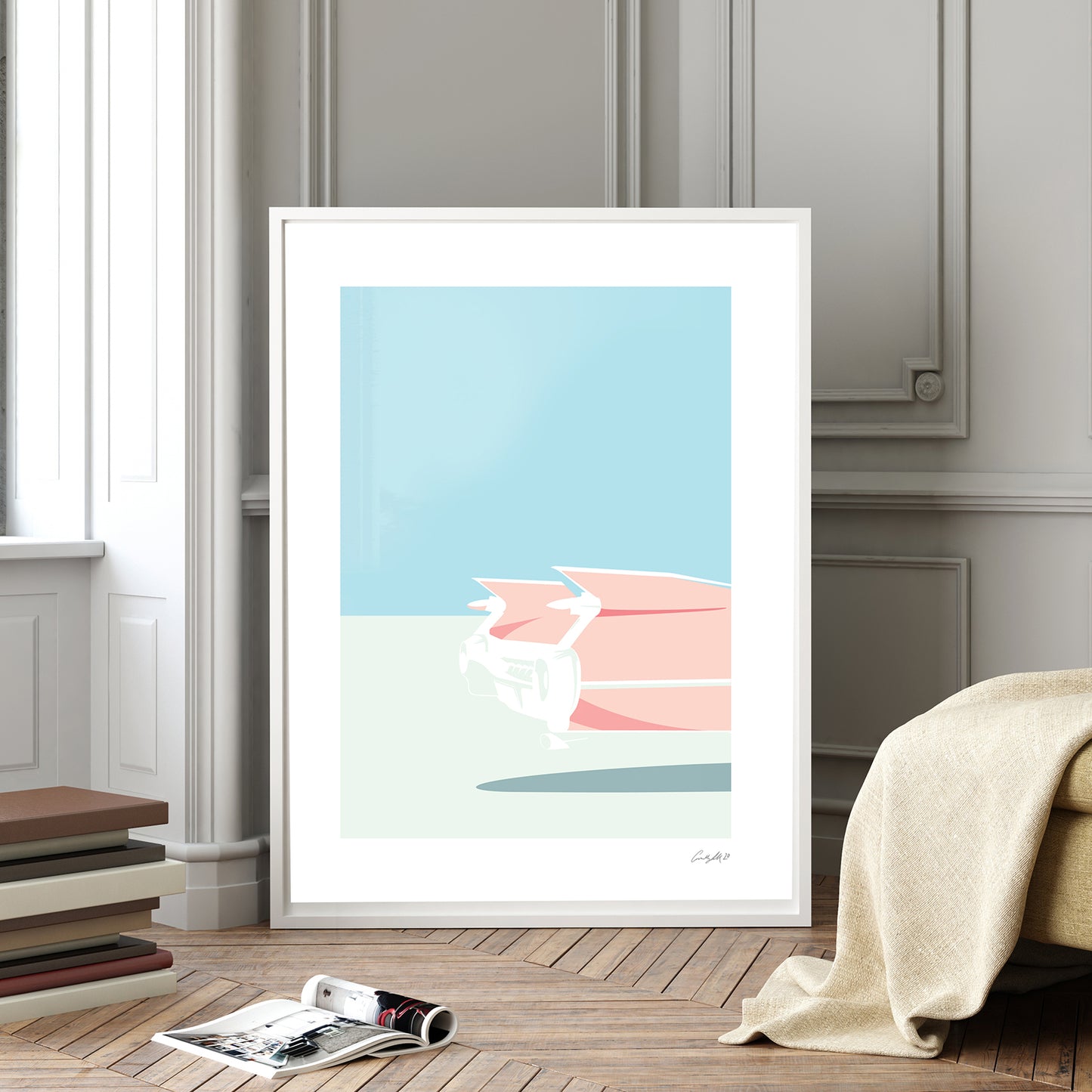 Limited Edition (Giclée print) - Cadillac (Pink)