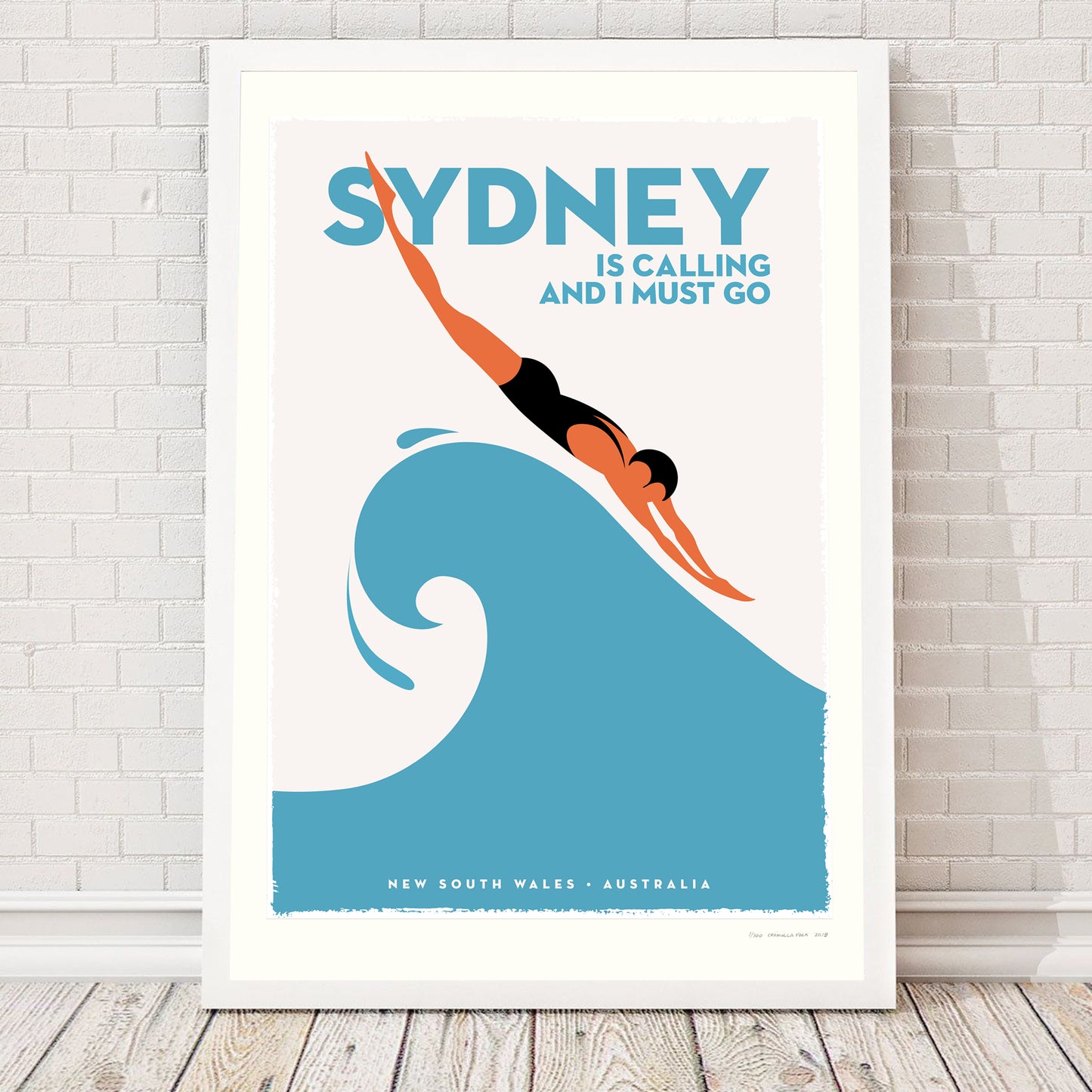 SYDNEY IS CALLING, 1960s retro artwork.