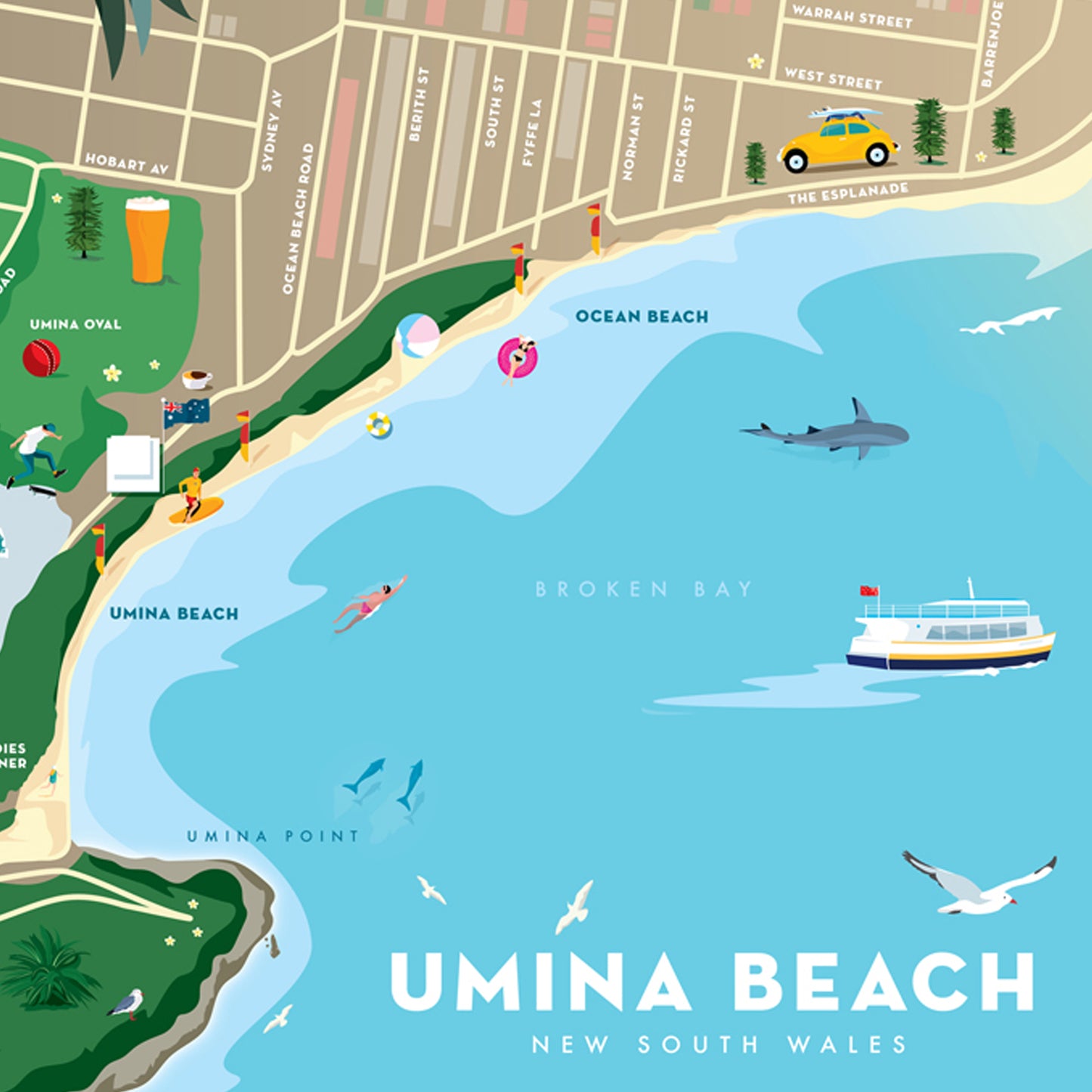 Umina Beach Map